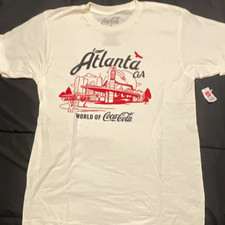 Coca-Cola World of Coca-Cola Atlanta GA Graphic T-Shirt, White Med but runs Sm picture