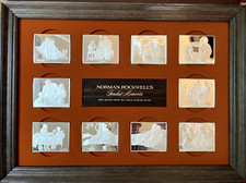Norman Rockwell's Fondest Memories FIRST EDITION PROOF SET SOLID STERLING SILVER picture
