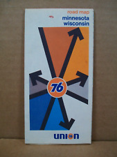 1973 ~ UNION 76 Road Map ~ Minnesota, Wisconsin ~ Rand McNally picture