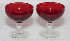 Anchor Hocking Ruby Red Boopie Berwick Sherbet or Champagne Glass picture