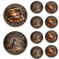 10Pcs Punch The Monkey Commemorative Challenge Coin Gift for Family & Friends picture