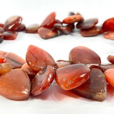 Carnelian Large Triangle Stone Trade Bead Strand 31 Inch picture