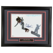 Chloe Kim Autographed USA Olympics Snowboarding Deluxe Framed 11x14 Photo - JSA picture