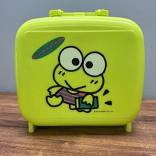 Vintage 1992  Kero Kero Keroppi Keroppi Plastic Lunch Box & Thermos Sanrio Rare picture