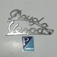 Vintage 2 pcs Emblem Ves pa Badge Ve spa Dou gles logo P/Dou gles Placca picture