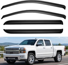 4PC Rain Guards for 14-18 Chevy Silverado/GMC Sierra 1500 Crew Cab, High Quality picture