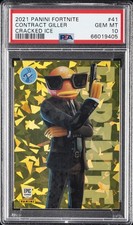 2021 PANINI FORTNITE CRACKED ICE #41 CONTRACT GILLER PSA 10 picture