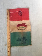 Vintage Italian Chestitalia Burlap Sack - Sterilized Chestnuts Bag picture