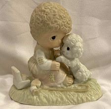 Enesco Jonathan & David “He Careth For You” 1976 Porcelain Figurine Signed picture