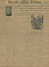 Senator Huey Long Kingfish Shot Given 50:50 Chance Carl Weiss September 9 1935  picture