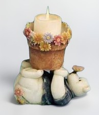 Vintage Boyd’s Bears, Tender Times. ARRAN “I’ll Light Your Way” Candle Holder picture