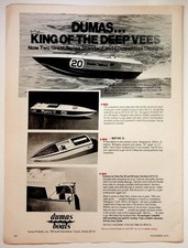 Dumas Boats 1975 Print Advertisement Deep Vee RC Model Boats 8x11 picture