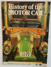 Motor Car History of the Part 11 Large Format Soft Cover Printed Italy 1970 E1G picture