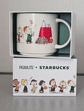 New Starbucks x Peanuts Snoopy 14-ounce Ceramic Mug Snoopy Charlie Brown Lucy picture
