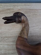Hawaiian Wood Goose Hand Carved Signed Bob Holden 1992 picture