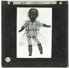 Antique Magic Lantern Slide - Xray Photo of Antique Doll picture