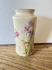 Vintage Yamaji Vase Bird Iris Floral Unique Shape 6