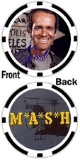 Mike Farrell- B. J. Hunnicutt - M*A*S*H COMMEMORATIVE POKER CHIP ***SIGNED*** picture