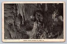 c1926 Caverns Of Luray Virginia VA Throne Room VINTAGE Postcard picture