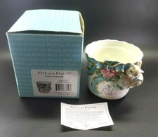 Vintage Fitz & Floyd Kitty Cat Kitten Kaboodle Small Planter  picture