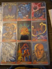 1996 Fleer X-Men Trading Cards Complete 100 card set-excellent Condition picture