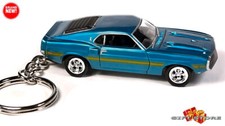 🎁🎄🎅VERY RARE KEYCHAIN BLUE TURQUOISE 69 MUSTANG SHELBY GT350 ❤️GREAT GIFT❤️🎁 picture