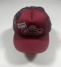 Vintage Sands Las Vegas Casino Trucker Hat Cap Mesh Snapback Maroon Pik One picture