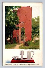 Jamestown VA-Virginia, Jamestown Exposition Church Tower, Vintage Postcard picture