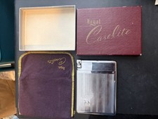 Vintage Royal Caselite Cigarette Case and Lighter with Box & Pouch picture