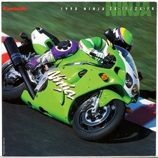Kawasaki 1998 Ninja ZX-11, ZX-7R Dealer Sales Brochure 11 Inches by 11 Inches picture