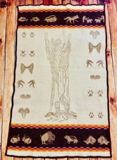 Vintage Pendleton Beaver State Coyote Teacher Robe Blanket Artist Lillian Pitt picture