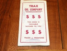 Vintage TRAX OIL CO. TRADING STAMPS Premium Redemption Book picture