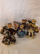 Boyds Bears Purrstone Collection Christmas Figures Lot Of 7 picture