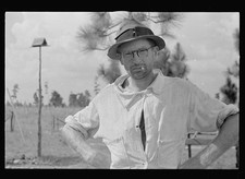 Photo:Lauderdale County Mississippi 1930s Cotton Sharecropper Man Portrait picture