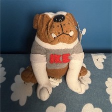 Vintage 1999 Purina IKE Bulldog Plush NWT Advertising Mascot Stuffed Animal 5” picture