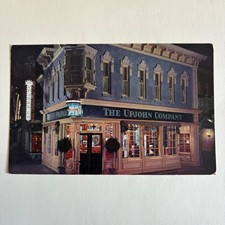 Vintage Postcard Upjohn Pharmacy Night View Disneyland Main Street USA B-4316-2 picture