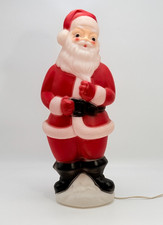 Vintage 1973 Carolina Enterprises 23” Santa Claus Light Up Blow Mold Christmas picture