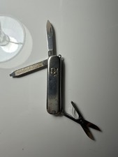 TIFFANY & CO VICTORINOX SWISS ARMY STERLING SILVER & GOLD 18K POCKET KNIFE picture