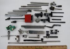 LARGE Vintage Machinist Lot Starrett & Other Dial Gage Holding Bar Set Up SH6035 picture
