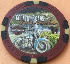 Harley Davidson Wide Print Poker Chip Country Roads HD in Cookeville, TN RENAMED picture