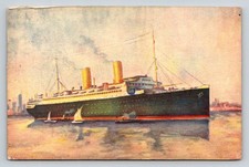 NORDDEUTSCHER LLOYD SS Columbus Ocean Liner Postcard c1920s Posted Germany picture