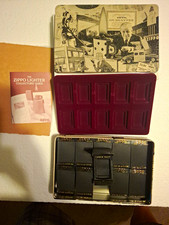 vintage Lighter Collector Display Tin Case w/ 10 Boxes complete set picture