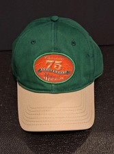Budweiser Beer Clydesdales 75th Anniversary 2008  Hat/Cap Adjustable Green/Tan picture