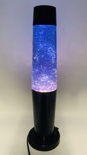 Vtg 2003 Lite F/X Glitter Lite Lamp 18” Black Bullet Base - Model 46600 SeeVideo picture