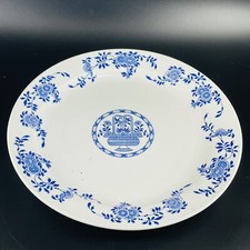 Diamondstone Laveno 13.5” Round plate-platter. Blue & White. Made In Italy picture