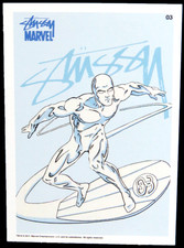 2011 Stussy Marvel Official Collectors Trading Cards #03 Silver Surfer Rare HTF picture