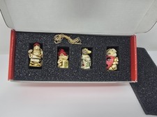 1998 Harmony Kingdom Christmas Ornament Set Frog Penguin Turtle Lady Bug TJZSE98 picture