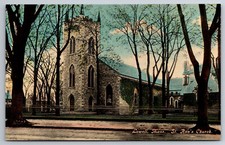 Vintage Postcard MA Lowell St. Ann's Church Chrome picture
