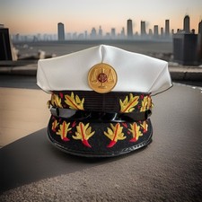 Vintage Fire Commissioners Chief Officers Firemen’s Uniform Dress Visor Hat Cap picture