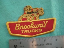 Brockway Trucks Parts Dealer Service Uniform Patch picture